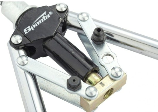 Клепальник Sparta 450 мм, двуручный заклепочник, усиленный, заклепки 3,2-4,0-4,8 мм [405385]