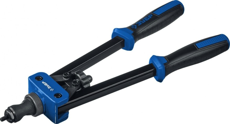 Клепальник ЗУБР ПРОФИ Р двуручный, "р-м10" в кейсе для резьбовых заклепок [31056]