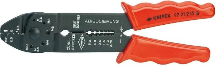 Клещи для опрессовки кабельных наконечников KNIPEX 9721215B [KN-9721215B]