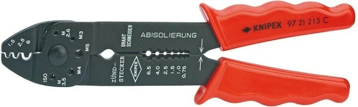 Клещи для опрессовки кабельных наконечников KNIPEX 9721215C [KN-9721215C]