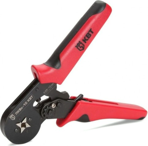 Клещи для опрессовки кабельных наконечников КВТ ПКВк-10 [74712]