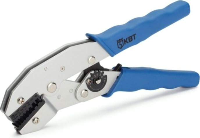 Клещи для опрессовки кабельных наконечников КВТ СТА-02 [55921]