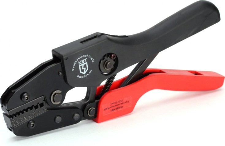 Клещи для опрессовки кабельных наконечников КВТ СТК-02 [56539]