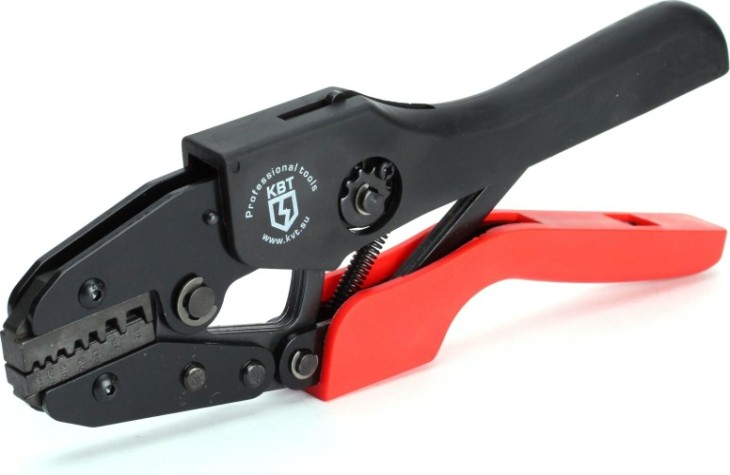 Клещи для опрессовки кабельных наконечников КВТ СТК-06 [56543]