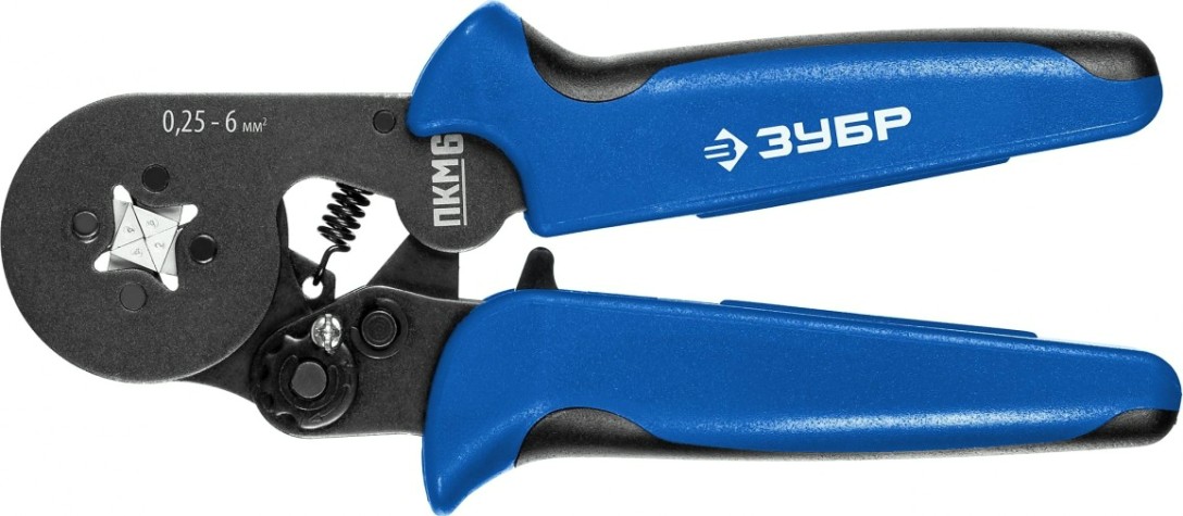 Клещи для опрессовки кабельных наконечников ЗУБР ПКМ-6 22654 [22654]