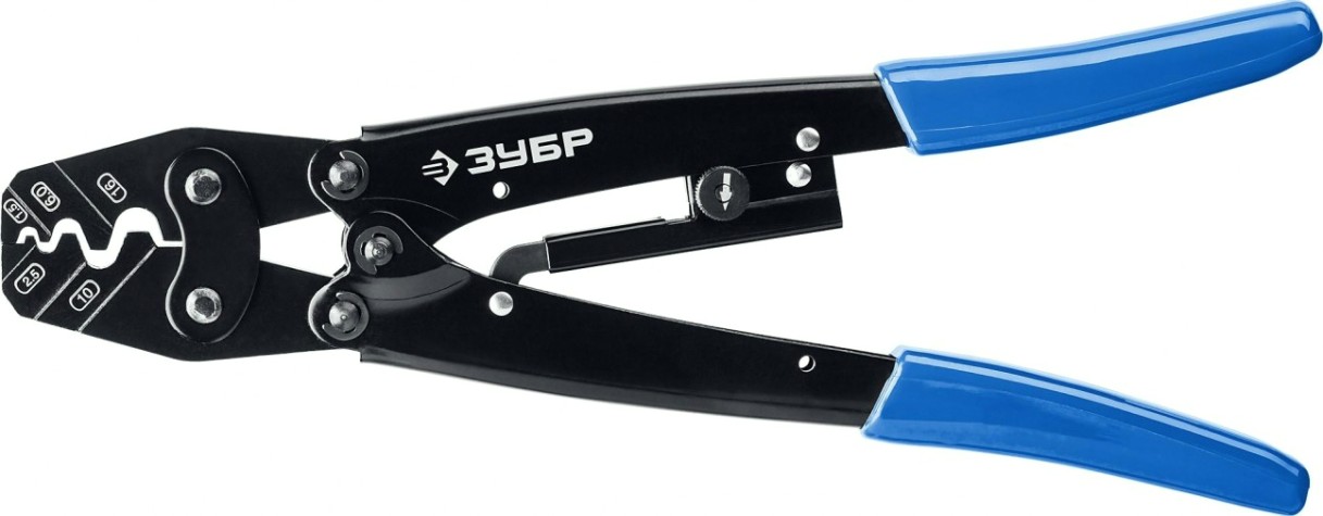 Клещи для опрессовки кабельных наконечников ЗУБР ПКУ-16 Профессионал 1,5 - 16 мм.кв [45458]