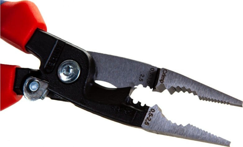 Клещи электромонтажные диэлектрические KNIPEX 1396200TBK 200 мм 6-в-1 [KN-1396200TBK]