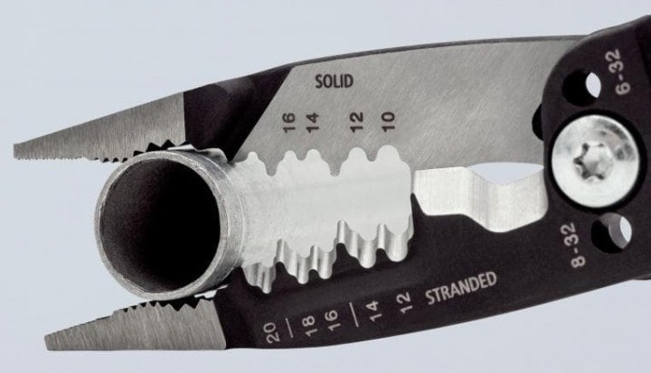 Клещи электромонтажные KNIPEX KN-13728 7-в-1