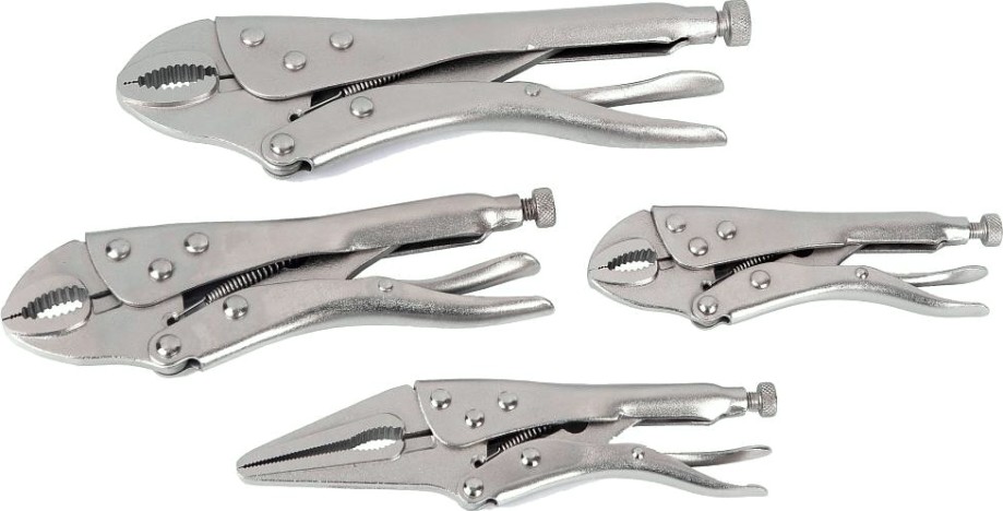 Клещи фиксирующие WORKPRO WP201001 (набор 4 предмета)