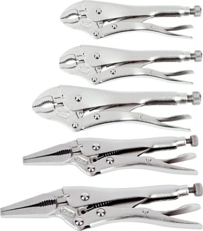 Клещи фиксирующие WORKPRO WP201002 (набор 5 предмета)