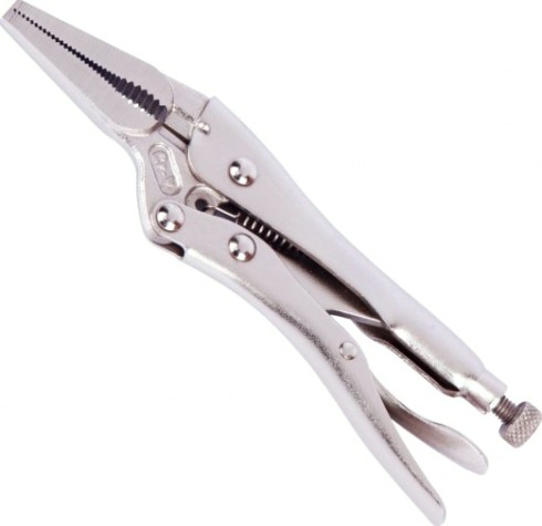 Клещи фиксирующие WORKPRO WP231050 с длинным носом 115мм