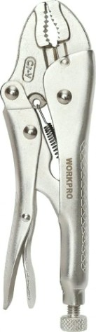 Клещи фиксирующие WORKPRO WP231059 с изогнутыми зажимами 250мм