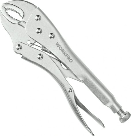 Клещи фиксирующие WORKPRO WP231071 с изогнутыми губками 250мм