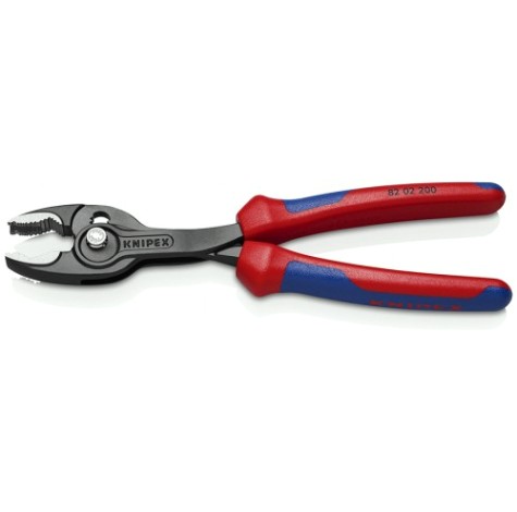 Клещи KNIPEX KN-8202200SB TwinGrip с фронтальным и боковым захватами