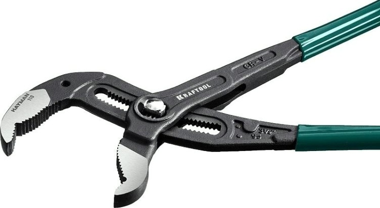 Клещи KRAFTOOL "KAYMAN" переставные быстрая регулировка, cr-v, max захват [22353-40]