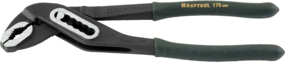 Клещи KRAFTOOL "PANZER" переставные cr-v, коробчатый шарнир, захват до 40м [22359-18]