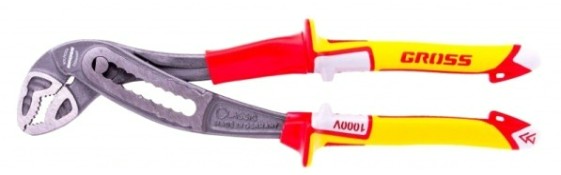 Клещи переставные диэлектрические GROSS 15725 рукоятки до 1000B, 240 мм