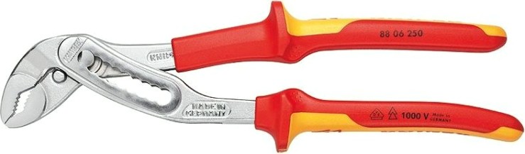 Клещи переставные диэлектрические KNIPEX 8806250 1000 V, 250 мм [KN-8806250]