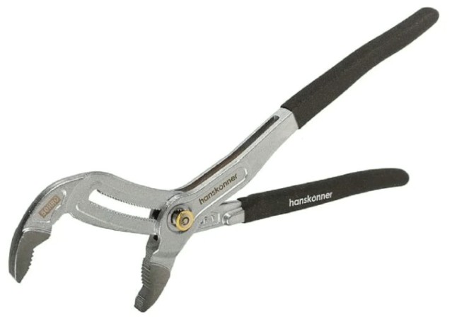 Клещи переставные HANSKONNER HK1020-06-A300 300мм, CrV кнопочный шарнир, раскр. губ. 70мм(>75%