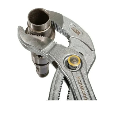 Клещи переставные HANSKONNER HK1020-06-A400 400мм,crv,кнопочный шарнир, раскр. губ. 90мм(>13%)