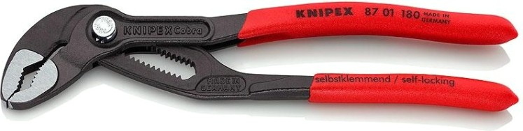 Клещи переставные KNIPEX "COBRA" 8701180SB 180 мм [KN-8701180SB]