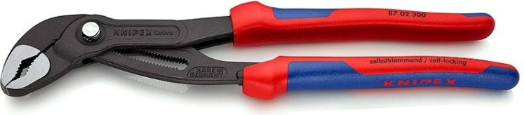 Клещи переставные KNIPEX "COBRA" 8702300SB 300 мм [KN-8702300SB]