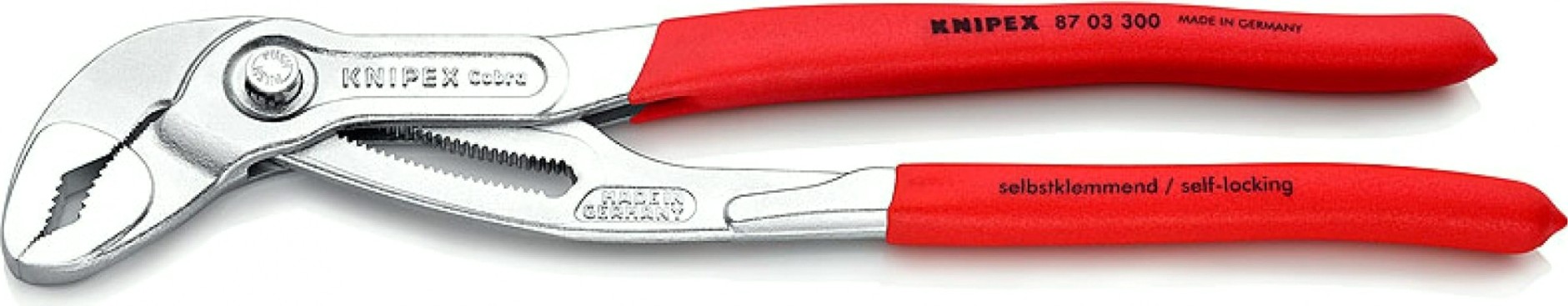 Клещи переставные KNIPEX "COBRA" 8703300SB 300 мм [KN-8703300SB]