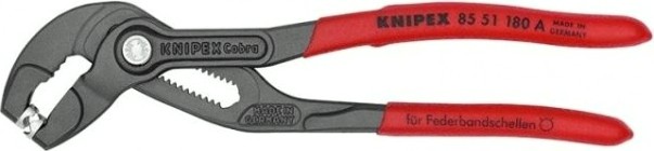 Клещи переставные KNIPEX для пружинных хомутов 8551180ASB 180 мм [KN-8551180ASB]