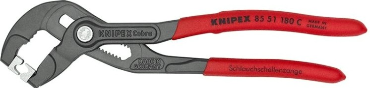 Клещи переставные KNIPEX для пружинных хомутов 8551180C 180 мм [KN-8551180C]
