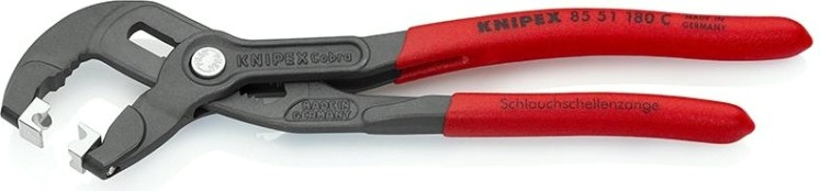 Клещи переставные KNIPEX для пружинных хомутов 8551180C 180 мм [KN-8551180C]