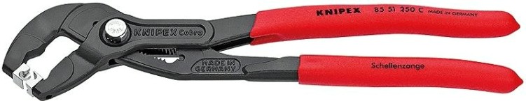 Клещи переставные KNIPEX для пружинных хомутов 8551250 C 250 мм [KN-8551250C]