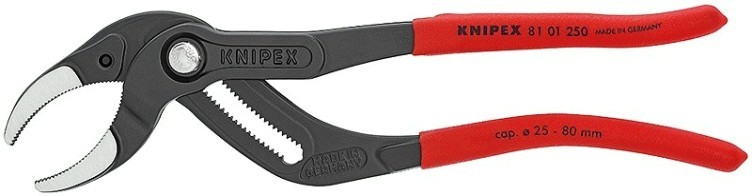 Клещи переставные KNIPEX KN-8101250SB трубные, зев 25-80 мм Клещи переставные KNIPEX KN-8101250SB трубные, зев 25-80 мм