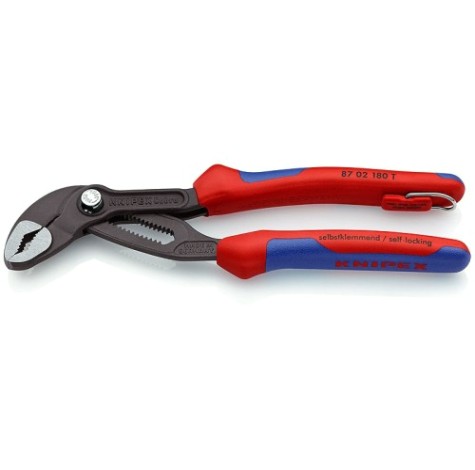 Клещи переставные KNIPEX KN-8702180TBK COBRA, зев 42мм, длина 180мм Клещи переставные KNIPEX KN-8702180TBK COBRA, зев 42мм, длина 180мм