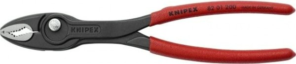 Клещи переставные TwinGrip KNIPEX 8201200 черненные, длина 200 мм, обливные рукоятки [KN-8201200]