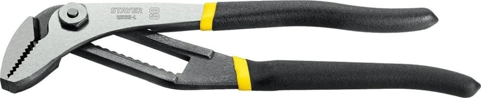 Клещи STAYER Quick-L переставные с быстрой регулировкой и прямыми губка [22370_z02]