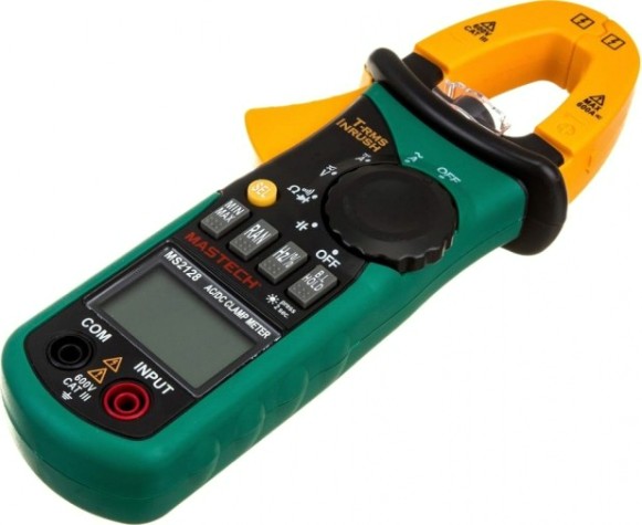 Клещи токоизмерительные MASTECH MS2128 + постоянный ток + t-rms [13-1317]
