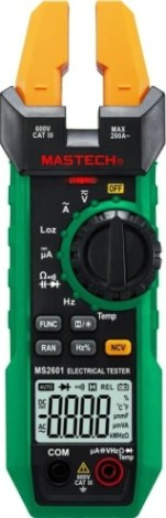 Клещи токоизмерительные MASTECH MS2601 (открытые) [13-1315]