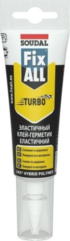 Клей-герметик SOUDAL FIX ALL TURBO белый (туба 125 мл) 134139 [134139]