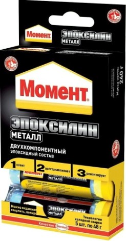Клей МОМЕНТ Эпоксилин Металл (48гр) 1438486 Клей МОМЕНТ Эпоксилин Металл (48гр) 1438486