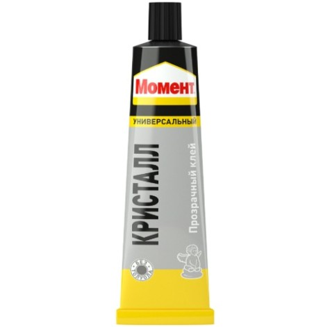 Клей МОМЕНТ КРИСТАЛЛ полиуретановый, прозрачный (туба 125 мл) 873867