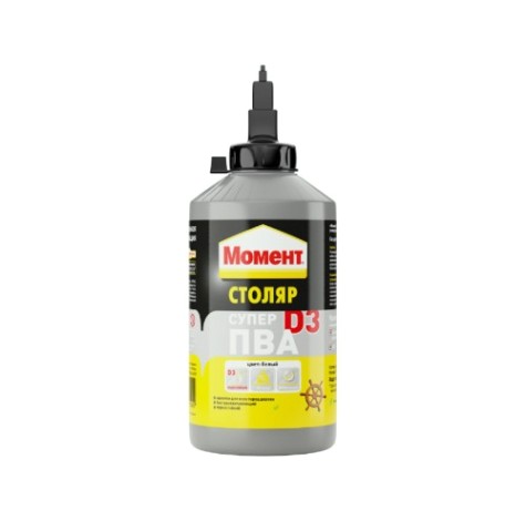 Клей МОМЕНТ Столяр SUPER PVA D3 (банка 750 г.) 728120