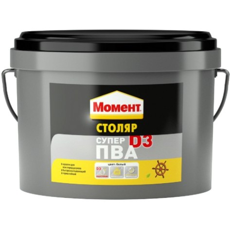 Клей МОМЕНТ Столяр SUPER PVA D3 (ведро 2 кг.) 740804