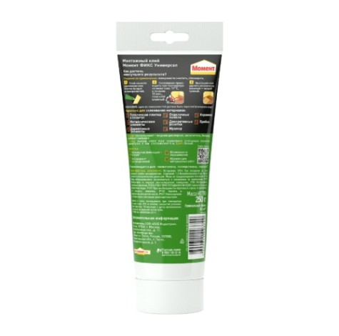 Клей монтажный МОМЕНТ FIX Универсал, белый (250 г) 2353532 [Б0034943]