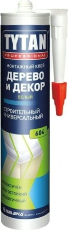 Клей монтажный Tytan Дерево и Декор 604 белый (290мл) [тов-213064]
