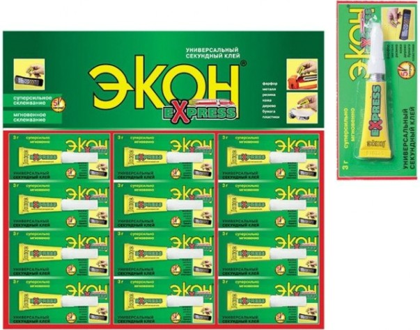 Клей секундный ЭКОН Экспресс (мульти-карта 3 г.) 1303054