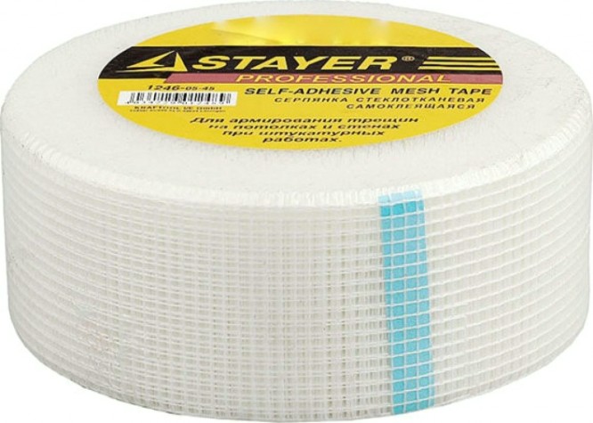 Клеящая лента STAYER FIBER-Tape серпянка 5 смх45м, professional 1246-05-45 [1246-05-45_z01]