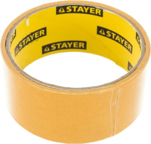 Клеящая лента STAYER MASTER двухсторонняя на полипропиленовой основе, 38ммх5м [1221-38-05]