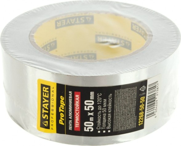 Клеящая лента STAYER PROFESSIONAL до 120°с, 50мкм, 50ммх50м [12268-50-50]