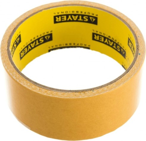 Клеящая лента STAYER PROFESSIONAL двухсторонняя на тканевой основе, 38ммх5м [1217-38-05]