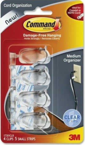 Клипсы для проводов 3M Command® (17301CLR) прозрачные 4 шт [7100108740]